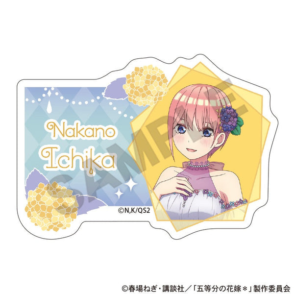 『五等分の花嫁*』アクリルネームバッジ 中野一花 紫陽花ドレス